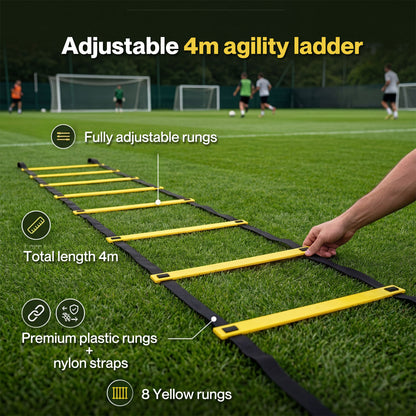 Centra  Football Training Equipment Pro Agility Kit Speed Ladder Cones Hurdle