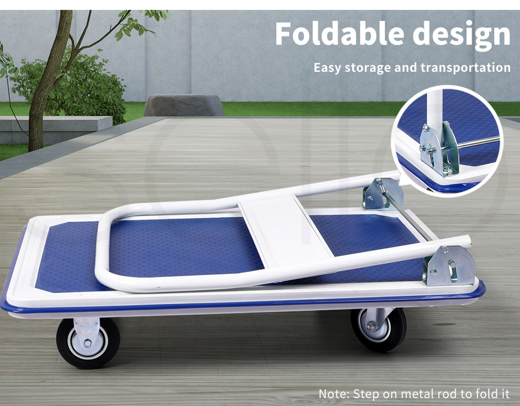 300kg Folding Truck Trolley Platform Cart Hand Sack Fold Transport Heavy Duty