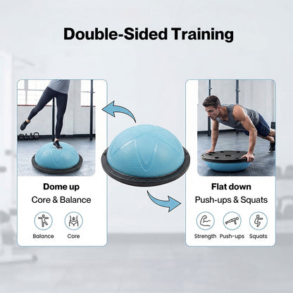 Centra Balance Trainer Ball with Resistance Bands Pump Anti Burst Fitness Home