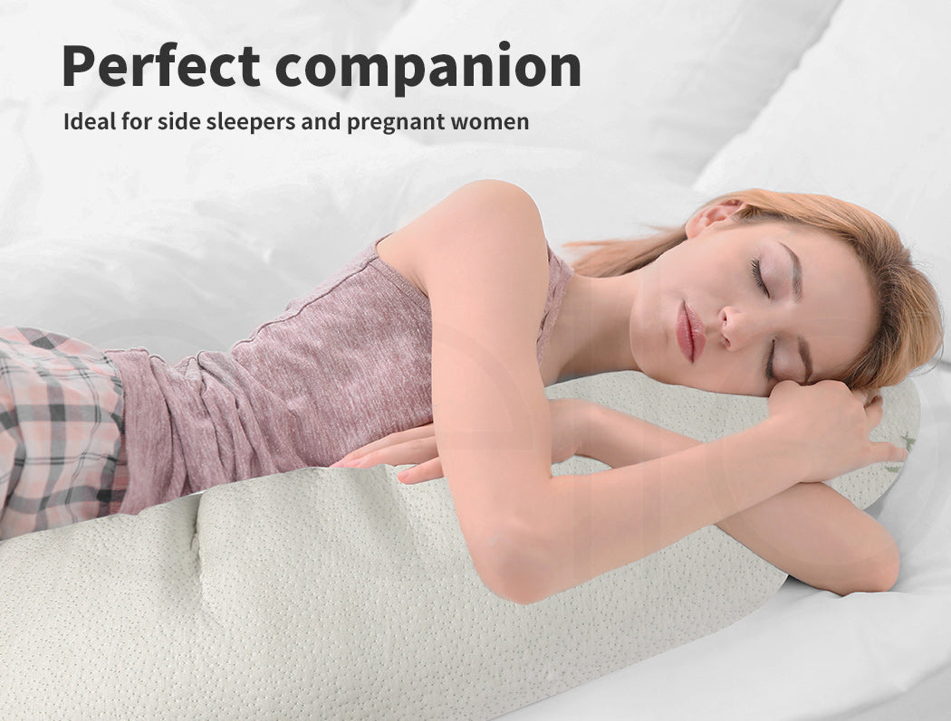 Dreamz Body Pillow Memory Foam Long Full Cushion Sleep Maternity Nursing Support