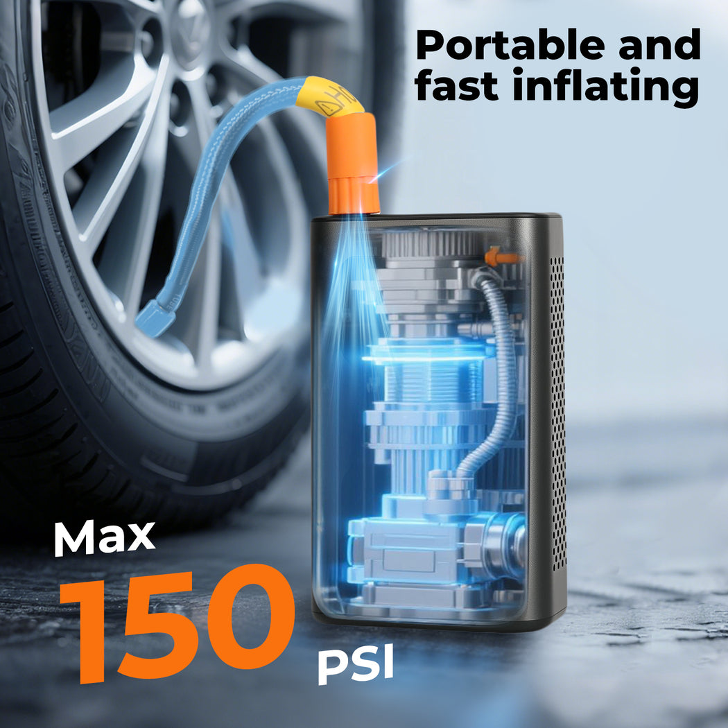 Manan Car Tyre Inflator Digital Portable Tyre Air Compressor Pump 12V Electric