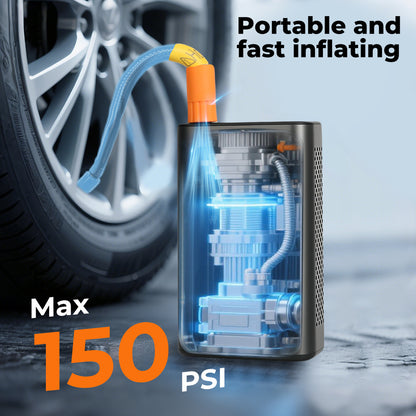 Manan Car Tyre Inflator Digital Portable Tyre Air Compressor Pump 12V Electric
