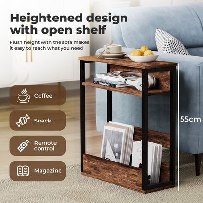 Levede Coffee Table with Storage Shelf Bedside Cabient Sofa Side End Tables