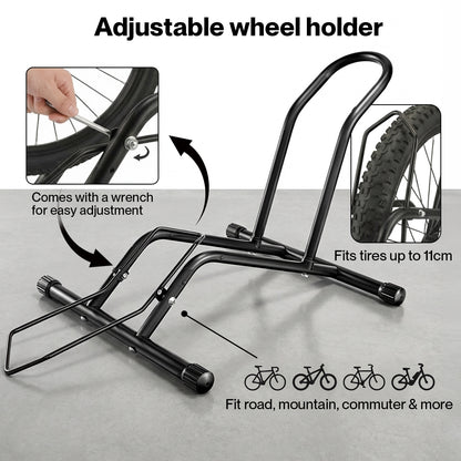 MONVELO Bike Rack Bicycle Stand for Storage Adjustable Bike Floor Parking Rack