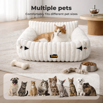Skylos Pet Sofa Couch Bed for Cats Small Dog Washable Expandable Soft Deep Sleep