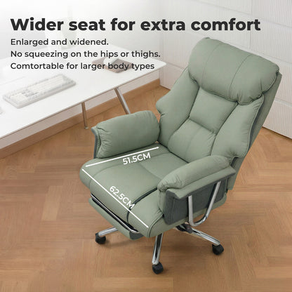 Heavy Duty Executive Office Chair Leather with Pocket Spring Seat No Sagging