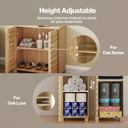 Levede Bathroom Storage Cabinet Freestanding Cupboard Adjustable Shelf Unit