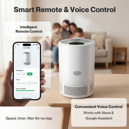 Spector Air Purifier HEPA APP Control Timer Filter Core 3-in-1 High-Efficiency