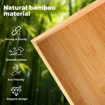 Toque Bamboo Foldable Bed Tray Table with Phone Holder Breakfast Laptop Desk