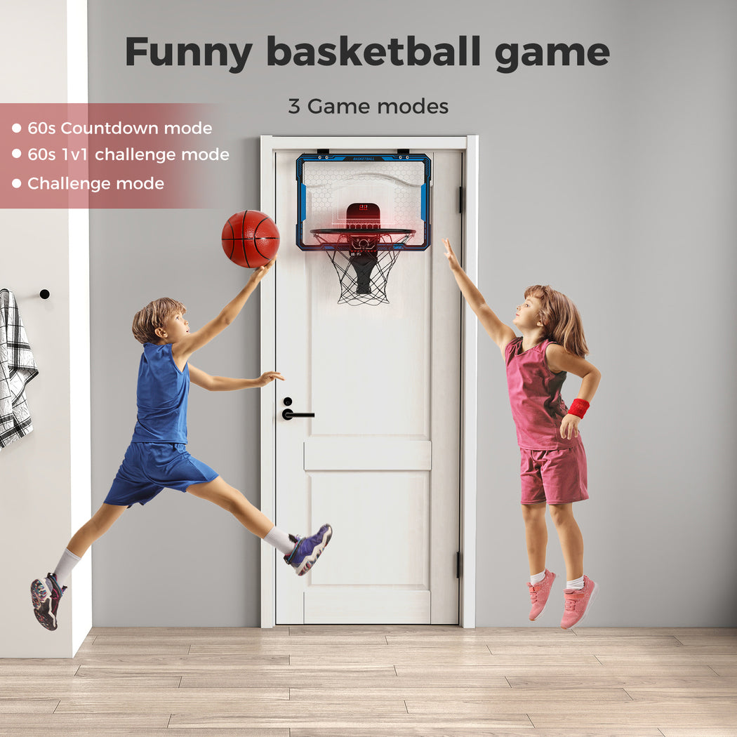 Dekko Mini Basketball Hoop Over Door Indoor Kids Sport Backboard Auto Scoring