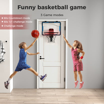 Dekko Mini Basketball Hoop Over Door Indoor Kids Sport Backboard Auto Scoring