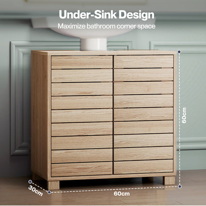 Levede Bathroom Under Sink Cabinet Basin Storage Cupboard 2 Door Vanity Unit