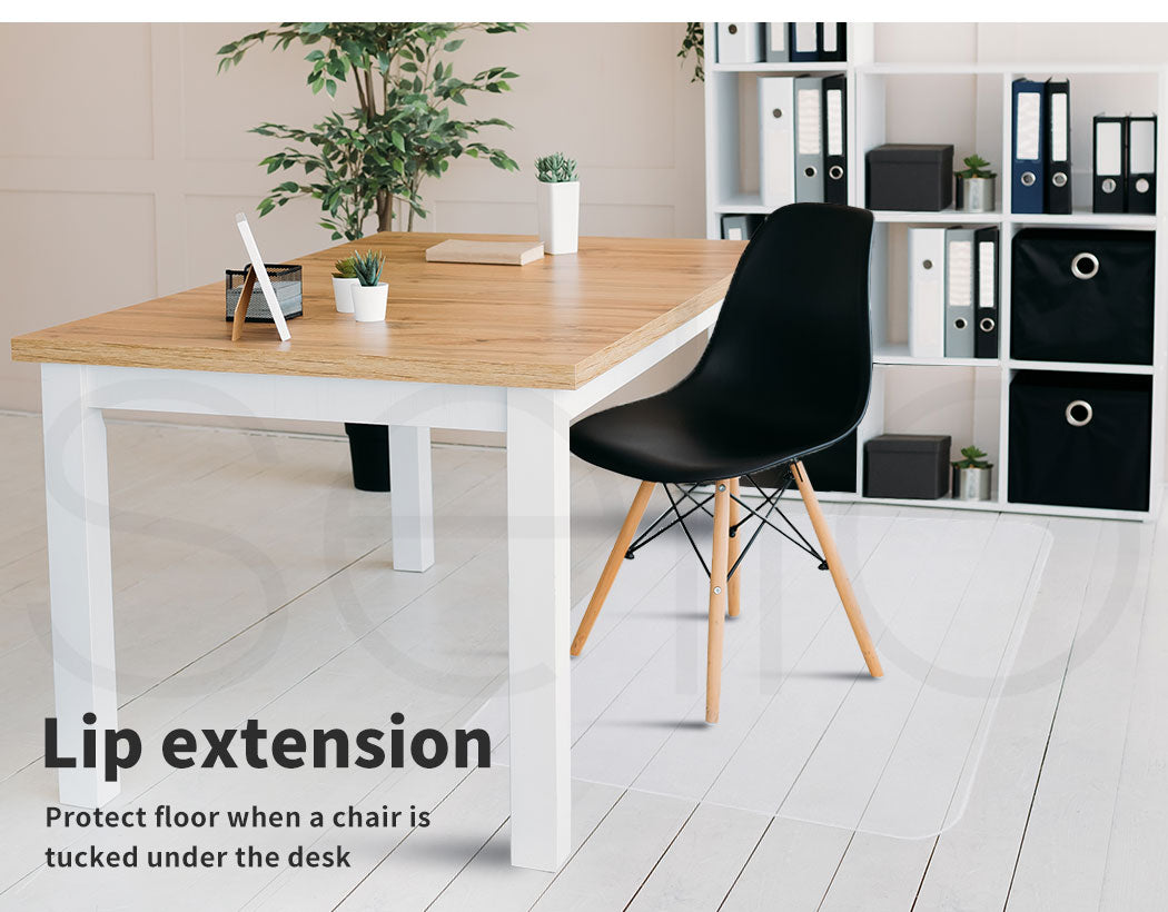 Marlow Non Slip Office Chair Desk Mat Floor Computer Carpet Protector PVC Clear