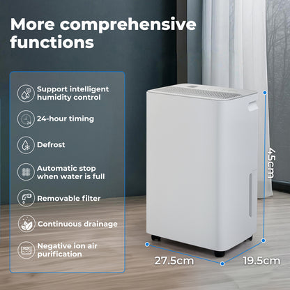 Spector 10L Large Dehumidifier Home Air Dryer for Mould Moisture Portable Quiet