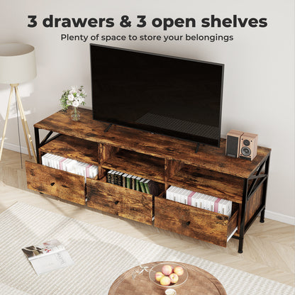 Levede TV Stand Cabinet Entertainment Unit with Drawers Shelves for 65 Inch TV