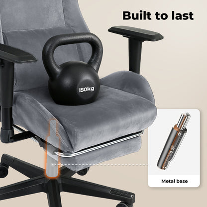 Levede Office Gaming Chair Luxury Warm Recliner Spring Padding with Footrest