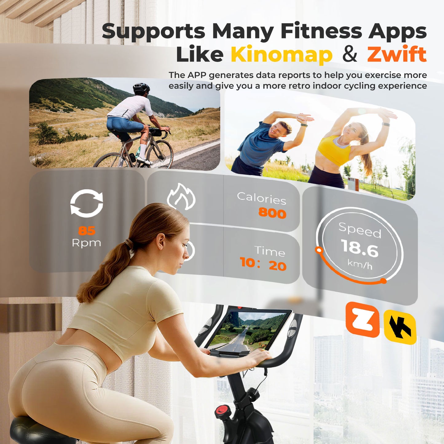 Centra Magnetic Exercise Bike Smart Indoor Cycling Spin Bike Cardio Home Gym