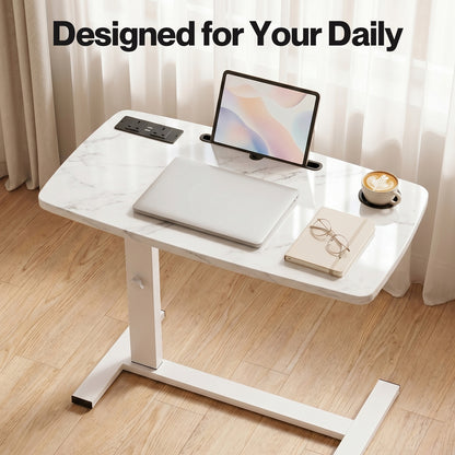 Levede Mobile Standing Desk Height Adjustable Sit Stand Over Bed Laptop Table