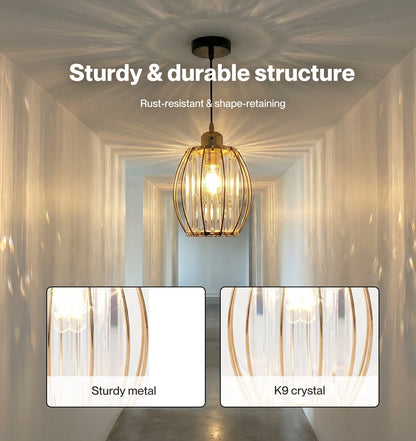 Emitto Crystal Ceiling Light Shade Pendant Lamp Shade Table Floor Lamps Gold