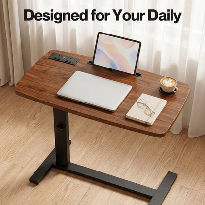 Standing Desk Height Adjustable Stand Folding Laptop Table Shelf Electric USB