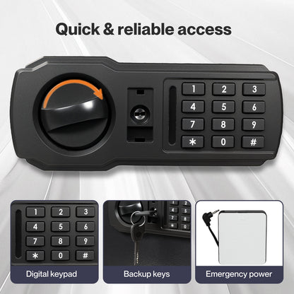 Levede Safe Box Digital Home Office Security Fireproof Code Emergency Key 31L
