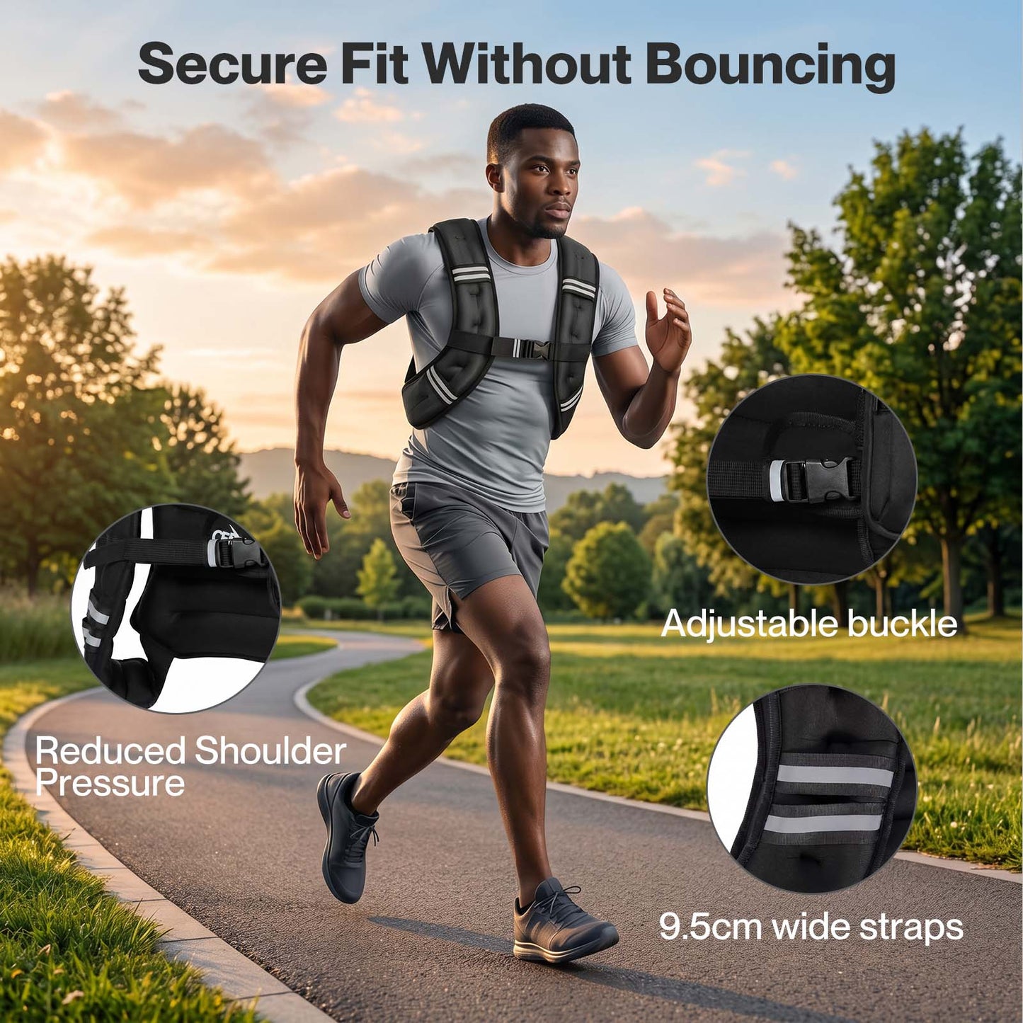 CENTRA 5.5kg Weighted Vest Running Fitness Training Exercise Vest Adjustable