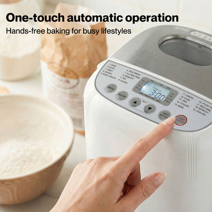 Spector Automatic Bread Maker Machine 2LB 19 in 1 600W Non Stick Stainless Steel