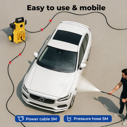 Traderight Pressure Washer Car Home Garden Jet Cleaner 1.6KW Electric Portable