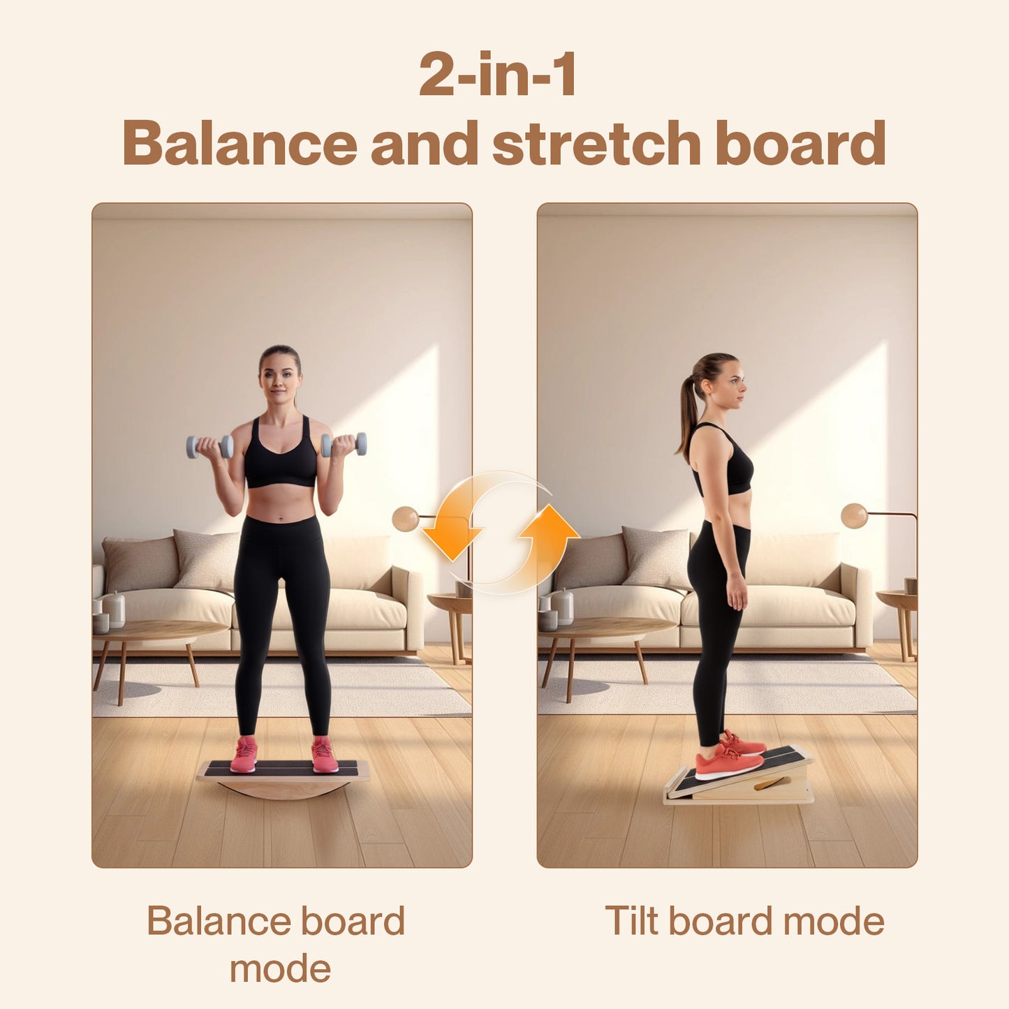 Centra Calf Stretch Board Balance Trainer Slant Board Incline Angle Adjustable