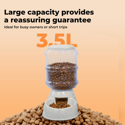 Skylos Automatic Pet Food Feeder 3.5L Plastic Dispenser Station for Cat and Dog