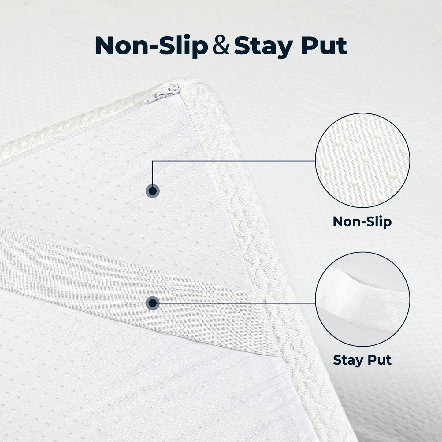 Memory Foam Mattress Topper Double Bamboo Cooling Gel Support Comfort Balanced