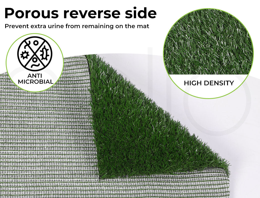 Pet Dog Toilet 2 Layer Training Puppy Pads Portable Grass Tray Turf Mat Indoor