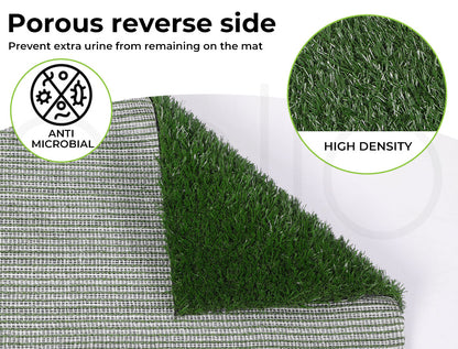 Pet Dog Toilet 2 Layer Training Puppy Pads Portable Grass Tray Turf Mat Indoor