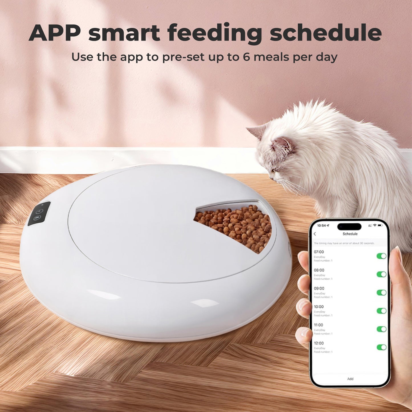 Skylos Pet Feeder Automatic Dog Cat Programmable Fresh Wet Dry Food Dispenser
