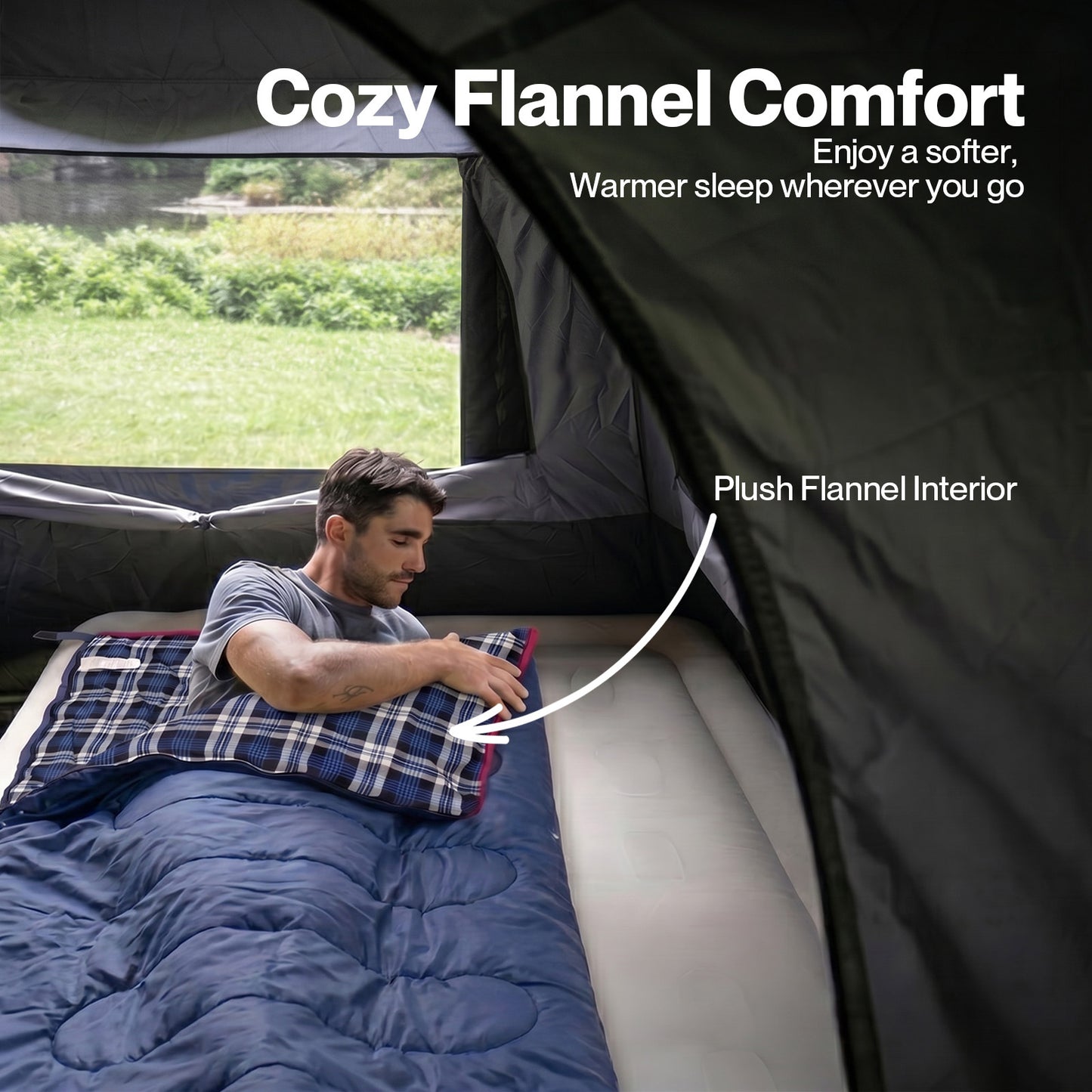 Mountview Camping Sleeping Bag Single Waterproof Warm Soft Adult Hiking 3 Season