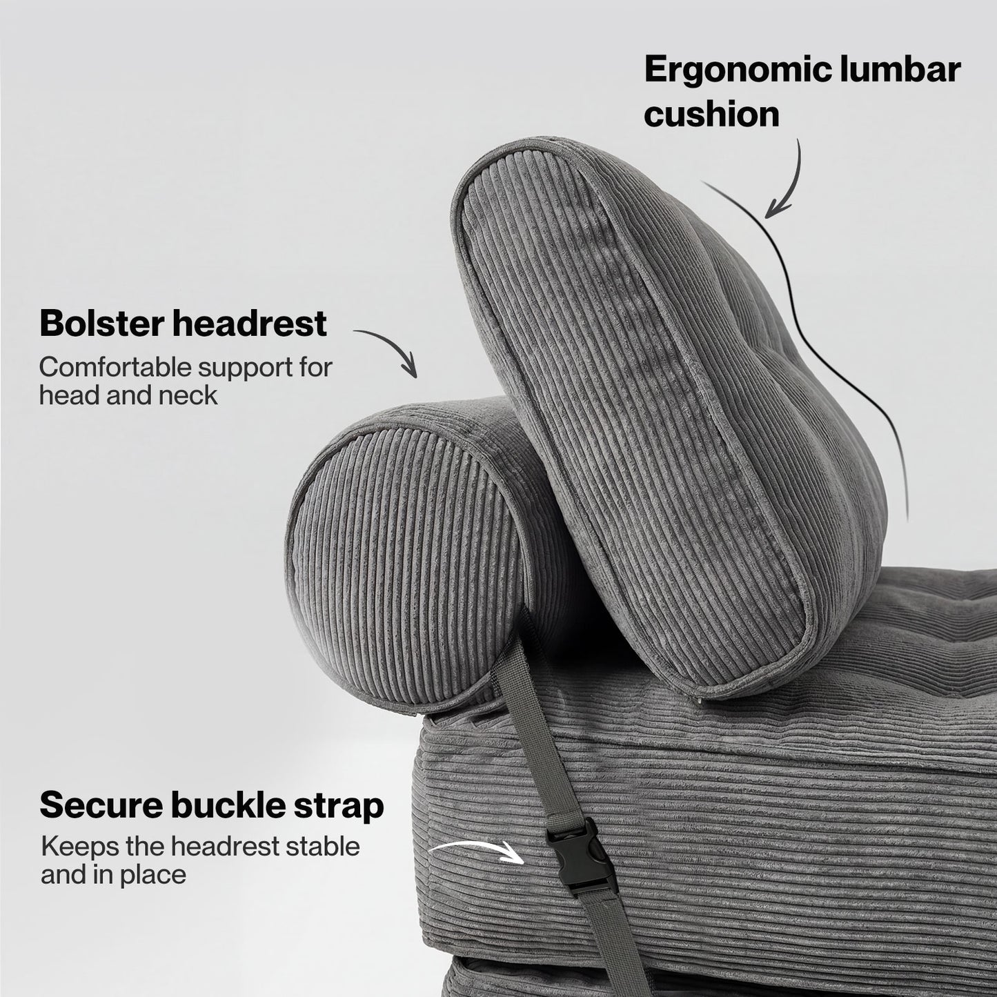 Levede Sofa Bed Convertible Boneless Floor Mattress Single Lightweight Portable