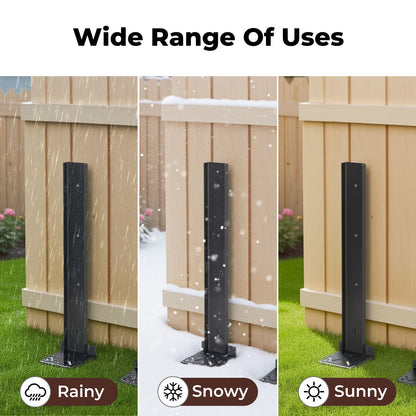 Traderight Heavy Duty Garden Metal Fence Post Repair Stake Anchor Ground Spike