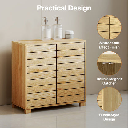 Levede Bathroom Storage Cabinet Freestanding Cupboard Adjustable Shelf Unit