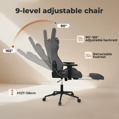 Levede Ergonomic Office Chair 165° Reclining Executive Chair Spring Foam Cushion