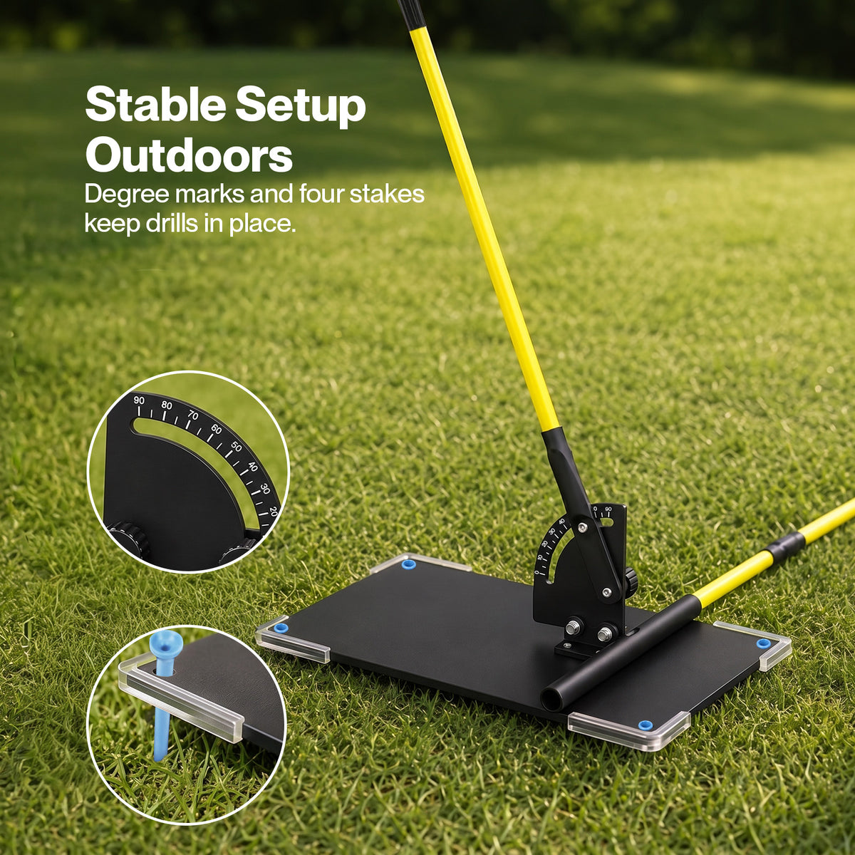 Centra Golf Alignment Sticks for Plane Accuracy With Carry Bag Outdoor Practice