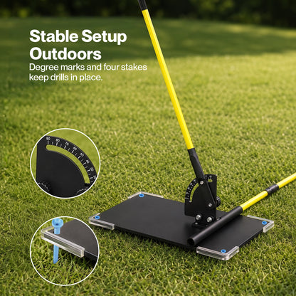 Centra Golf Alignment Sticks for Plane Accuracy With Carry Bag Outdoor Practice