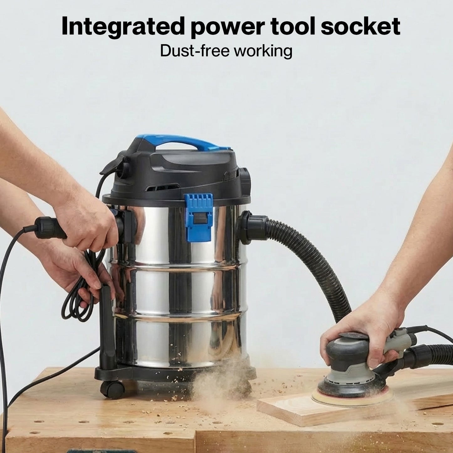 Spector Wet Dry Vacuums Cleaner Heavy Duty 30L Wheeled Powerful Compact Cleaning