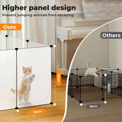 Small Animal Playpen DIY Plastic Pet Fence for Rabbit Hamster Puppy Guinea Run