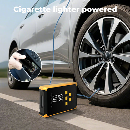 Manan Car Tyre Inflator Electric Air Compressor Pump 12V 150PSI with LED Light
