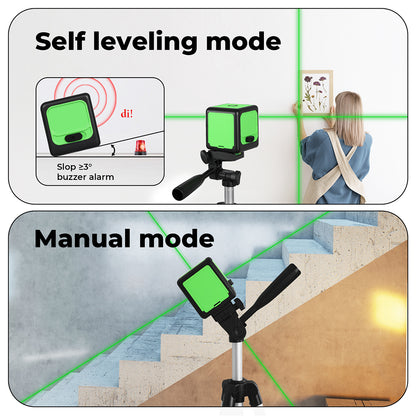 Traderight Green Laser Level 360° Self Leveling IP54 Water Resist with Tripod