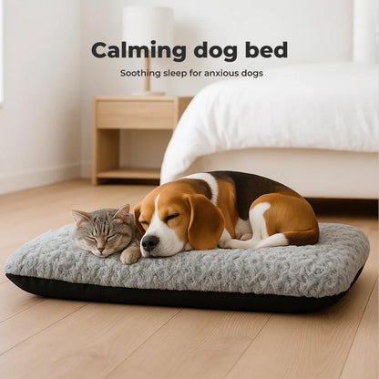 Skylos Pet Dog Bed Calming Anti Anxiety Cushion Warm Velvet Waterproof Washable