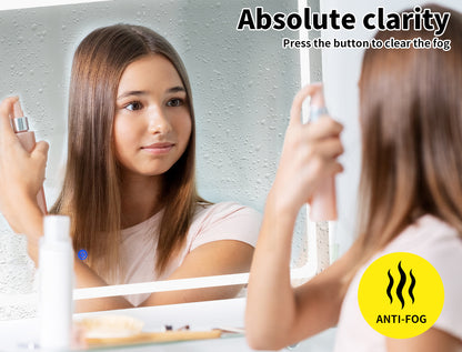 Emitto LED Wall Mirror Anti-fog Bathroom Mirrors Makeup Light 100x70cm