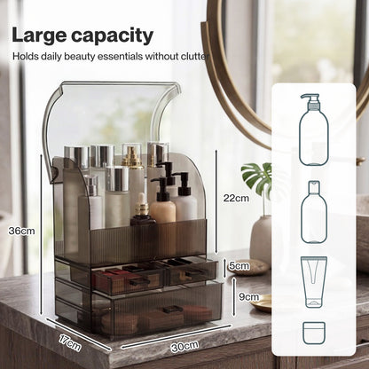 ilus Makeup Storage Organiser Acrylic Cosmetics Organizer Beauty Storage Box