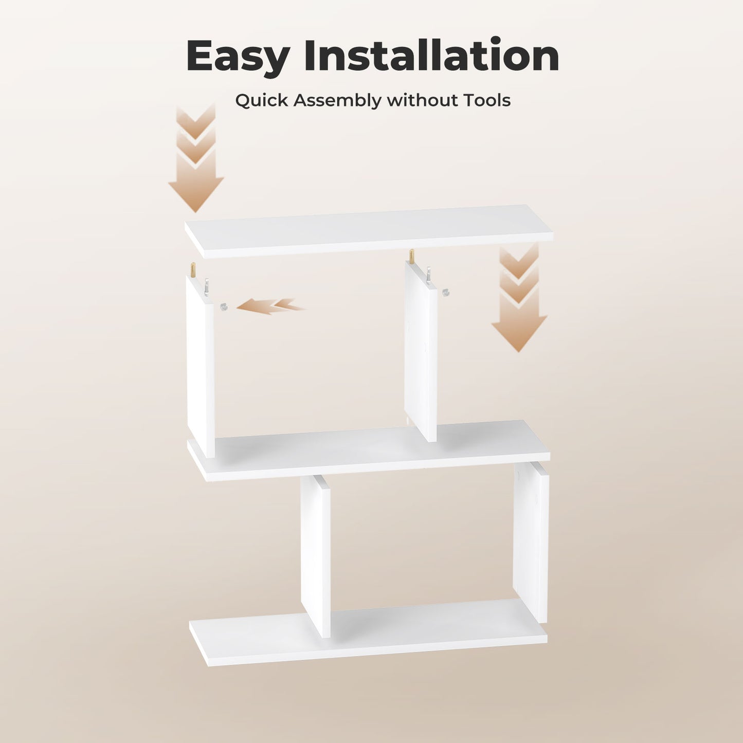 Levede 20cm Slide Table for Living Room Sofa End Narrow Space 3 Tier Storage