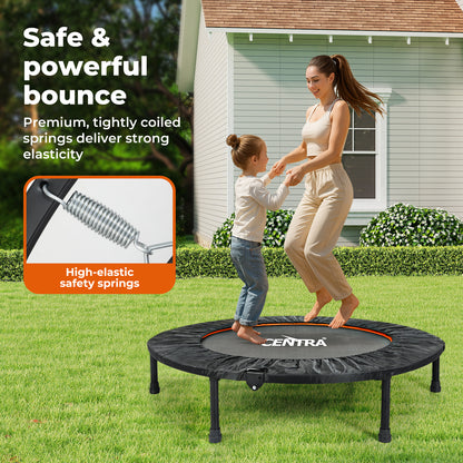 Centra 40 Inch Mini Trampoline Bounce Round Exercise Home Gym Fitness Rebounder